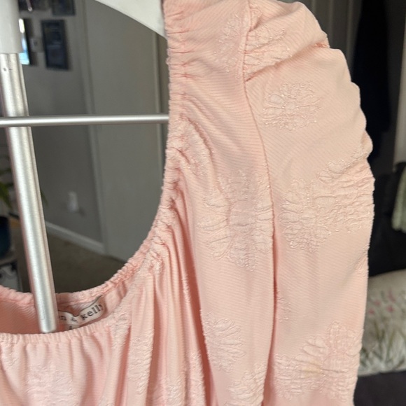 Allison & Kelly  Pink Long Sleeve Dress SZ L - Picture 5 of 7